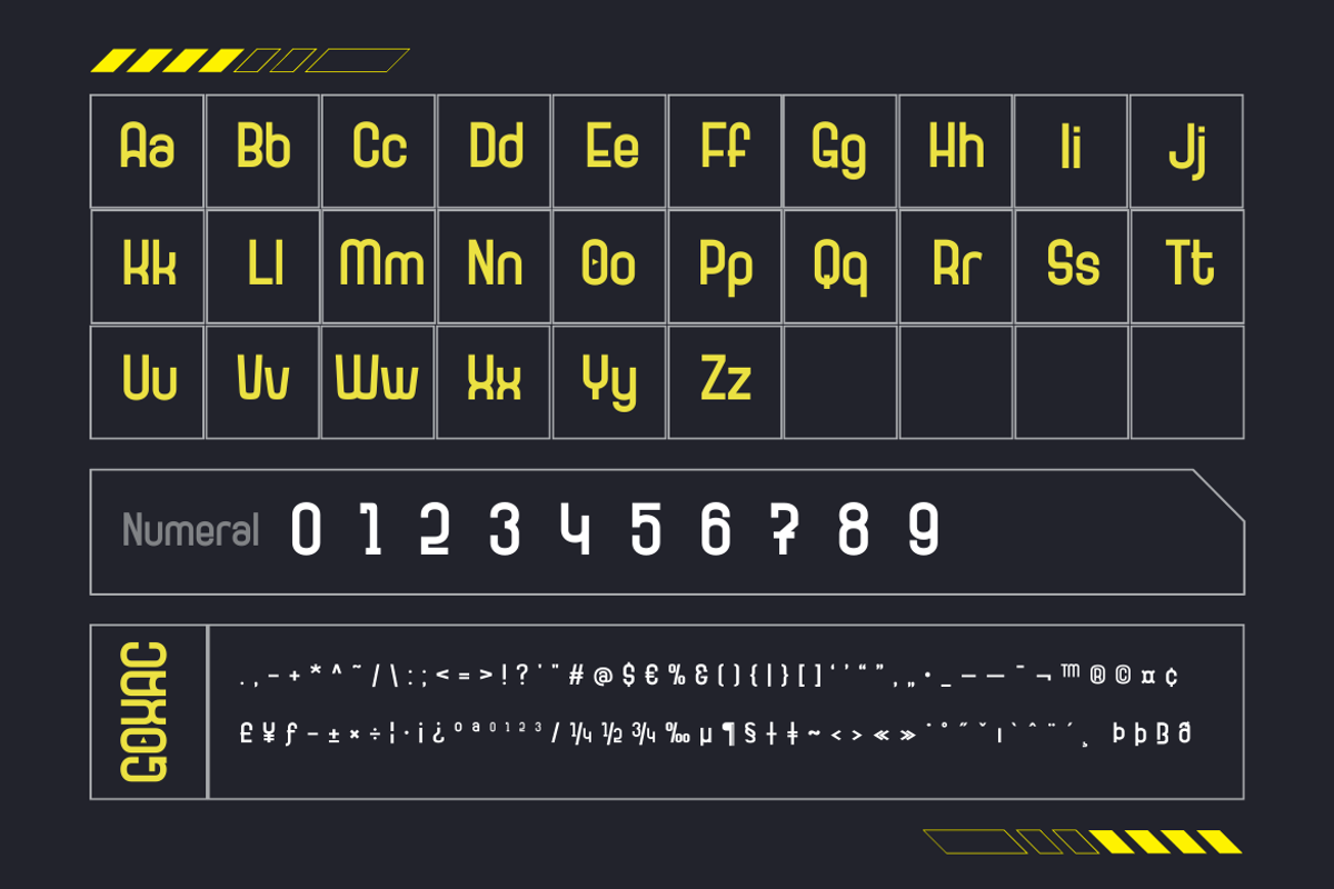 Goxac | Futuristic Font, a Sans Serif Font by twinstd (Photo 12 of 13)