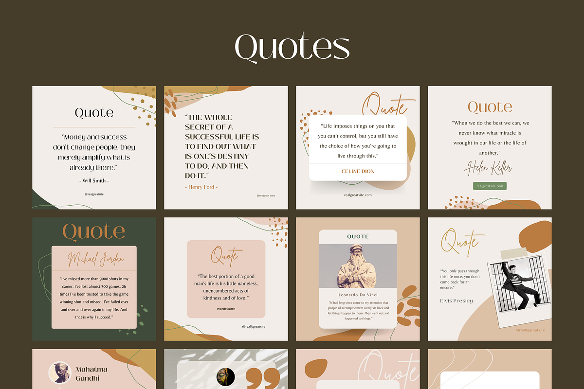 100 Instagram Templates in CANVA, a Social Media Template by Designspace (Photo 8 of 10)