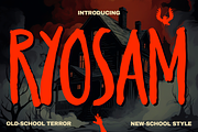 Ryosam - Handwritten Horror Fonts, a Sans Serif Font by Konstantine Studio (Thumbnail 1 of 6)