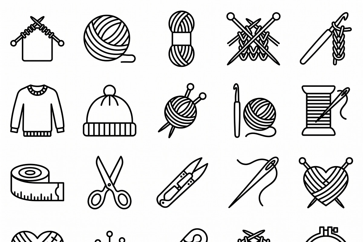 Bundles Tiny Hobby Outline Icons, an Outline Icon by adenpinkstore (Photo 9 of 16)