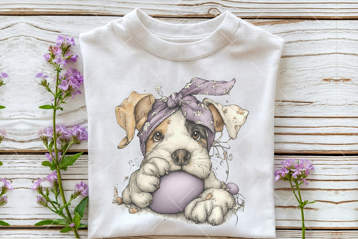 Whimsical Purple Easter Clipart, an Illustration by OK Design (Photo 6 of 6)