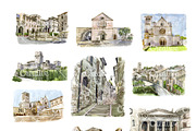Assisi Travelling Set Watercolors, a Texture Illustration by Simple Design (Thumbnail 2 of 3)