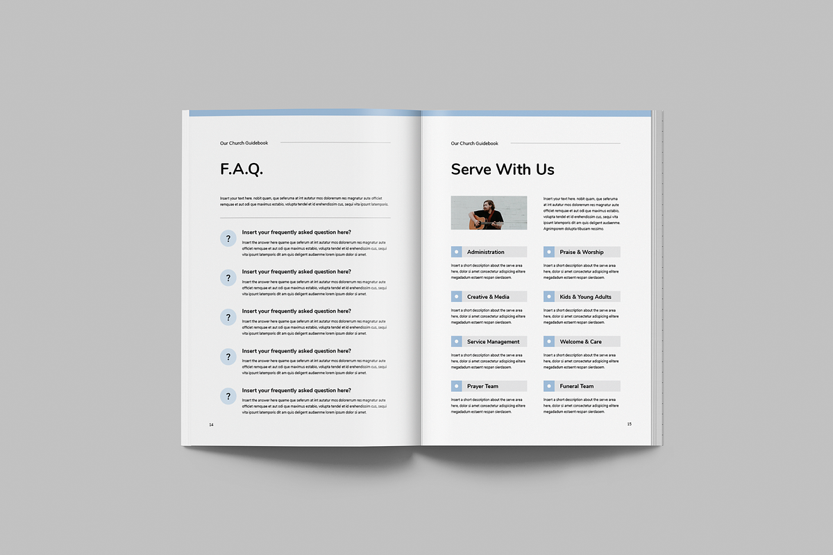 Church Booklet | MS Word & Indesign, a Brochure Template by Leaflove (Photo 9 of 10)