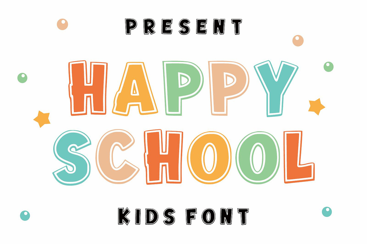 Happy School, a Font by Limited.studio (Photo 1 of 4)