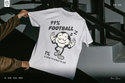 Retro Soccer Ball Character T-Shirt, a Sport Illustration by shaondesigns (Thumbnail 4 of 6)