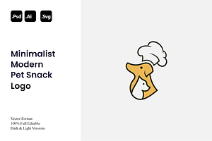 Minimalist Modern Pet Snack Logo, a Branding & Logo Template by Luxury Logos