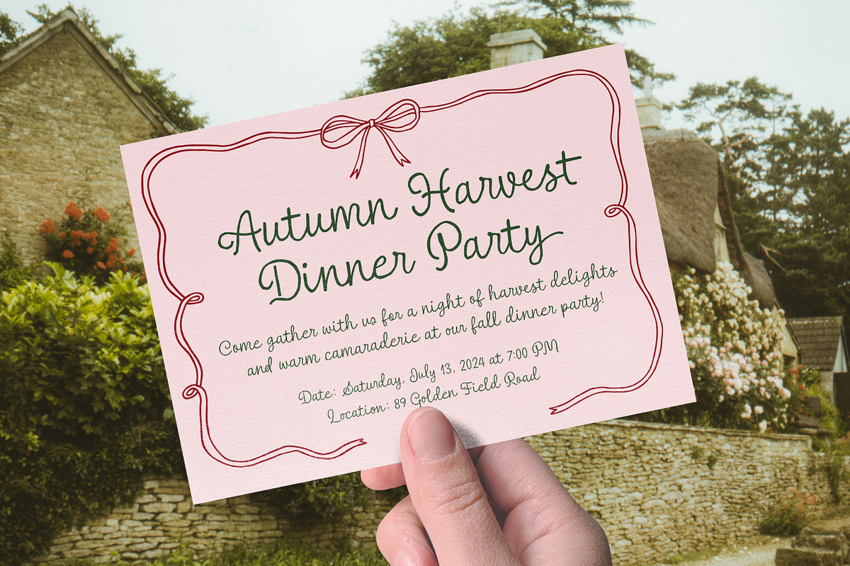 Tasteful Gourmet Script, a Script Font by Ef Studio (Photo 4 of 11)