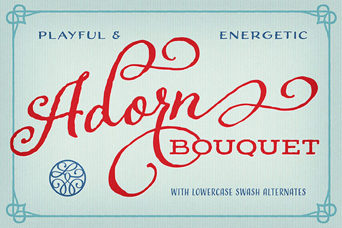 Adorn Collection, a Sans Serif Font by Laura Worthington (Photo 5 of 62)