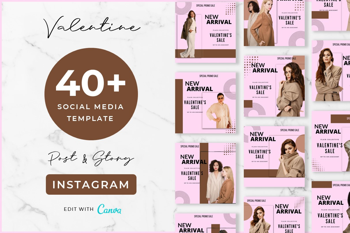 Instagram Canva Template, a Social Media Template by kreatifreya