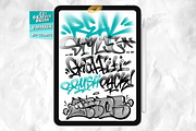 Graffiti Pack For Procreate by IKOS, a Brushes & More by Torus1 (Thumbnail 1 of 11)