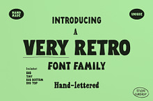 Very Font Family - Handmade Retro