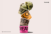 Ice Cream Cup Mockup Set, a Packaging Mockup by Renderteam (Thumbnail 8 of 16)