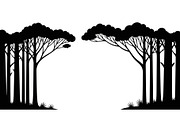Forest Frame Silhouette SVG Bundle, an Illustration by jahid234 (Thumbnail 26 of 51)