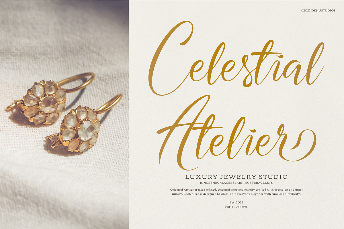 Nomesyl Bridella Beauty Calligraphy, a Script Font by Denustudios (Photo 6 of 12)