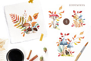 Watercolor autumn forest, a Seasonal Illustration by LeriaArt watercolor (Thumbnail 5 of 9)