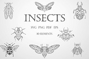 Insects Vector SVG Bundle, an Illustration by KostaDigitalArt (Thumbnail 1 of 10)