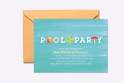Pool Party Invite Template, an Invitation Template by origamiprints (Thumbnail 1 of 2)