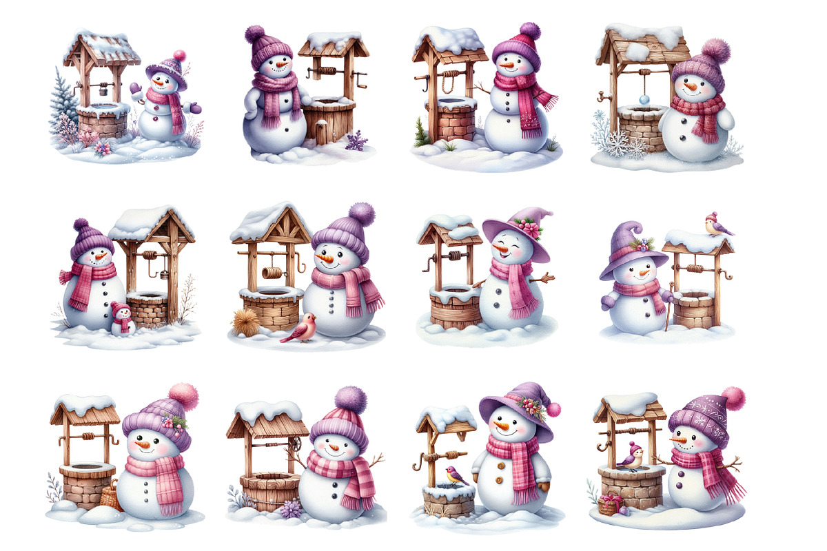 Snowman Winter Christmas, an Illustration by Design Market (Photo 3 of 3)