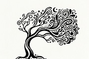 Elegant dream tree silhouette design, a Healthcare Illustration by Amazin_art (Thumbnail 23 of 49)