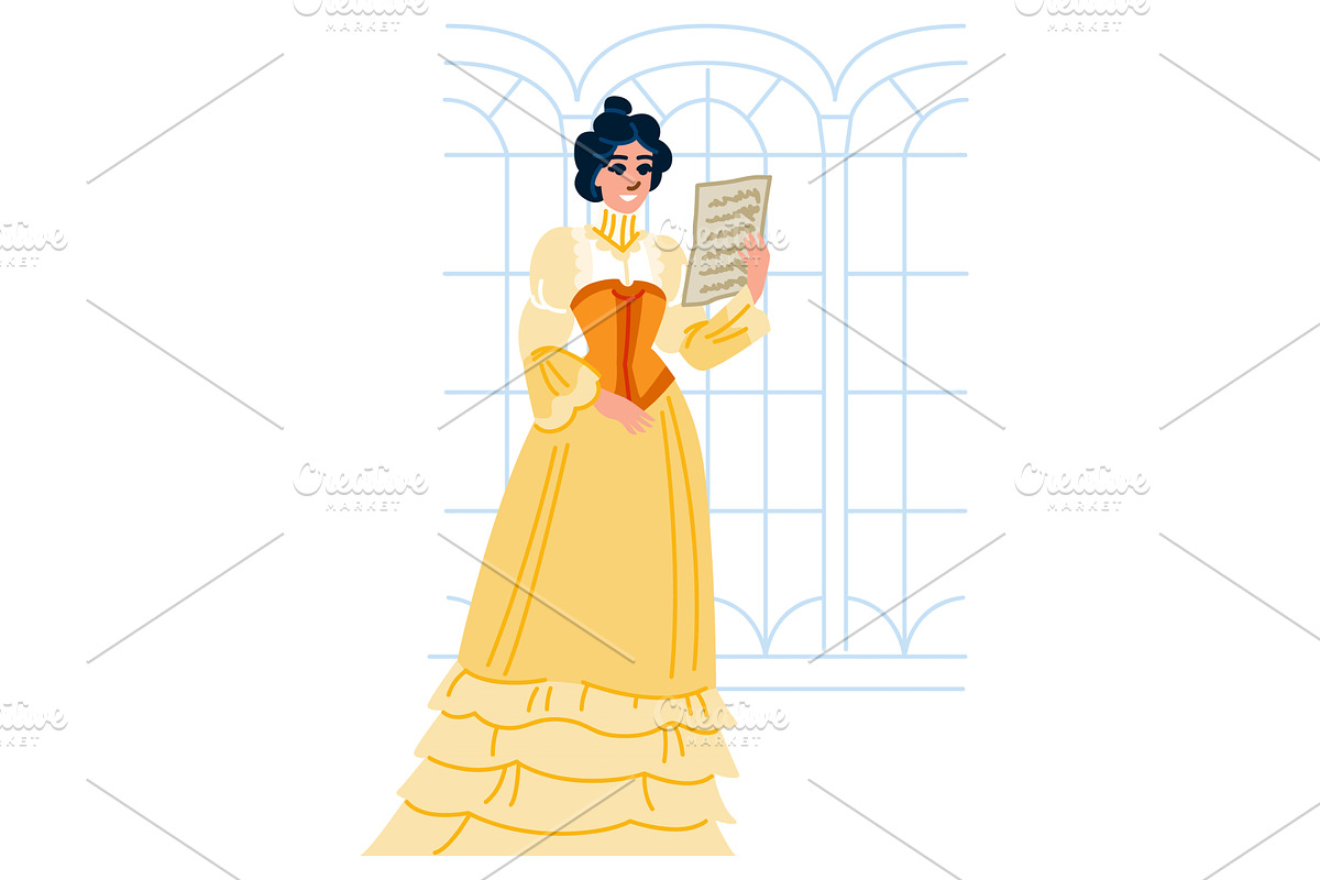 Opera singer performing on stage, an Illustration by pikepicture