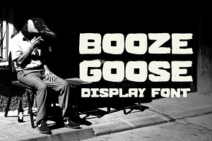 BOOZE GOOSE MESSY DISPLAY FONT