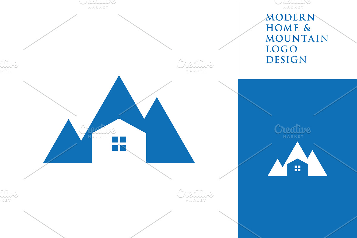Modern home & mountain logo design, a Branding & Logo Template by miracle05