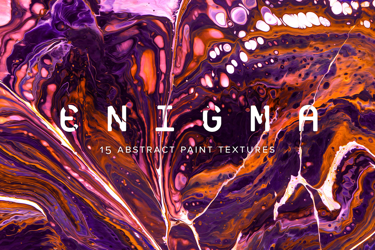 Enigma: 15 Abstract Paint Textures, a Texture Graphic by Chroma Supply (Photo 1 of 11)