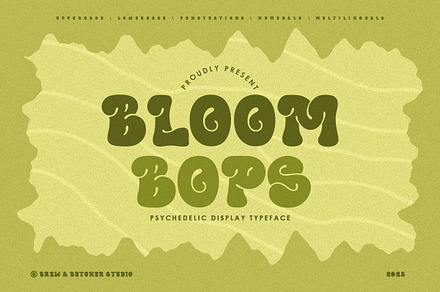 BloomBops | Psychedelic Typeface