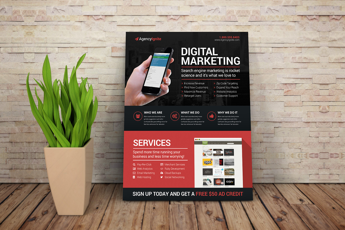 Digital Marketing Flyer PSD, a Flyer Template by Creativenauts (Photo 4 of 4)