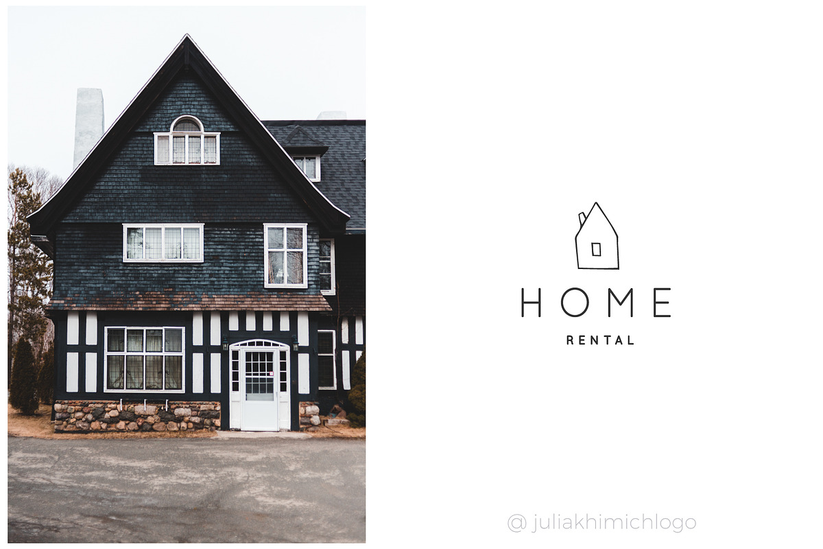 Logo Pack Volume 13. Cottage Rentals, a Branding & Logo Template by Mint Air Studio (Photo 9 of 21)
