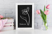 Tulip Line Art, Botanical SVG & PNG, an Object Graphic by ArtGiftsStudio (Thumbnail 6 of 6)