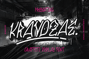 Kravozae - Graffiti Display Font, a Font by Indotype Foundry (Thumbnail 1 of 10)