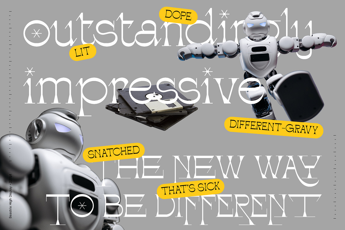 AO Beastrix - Display Typeface, a Font by OwunStudio (Photo 17 of 22)