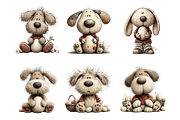 Whimsical Easter Dogs Clipart, an Illustration by SinaCreation (Thumbnail 4 of 11)