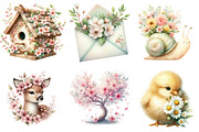 Watercolor Spring Clipart, an Illustration by DreamPrint404 (Thumbnail 3 of 7)