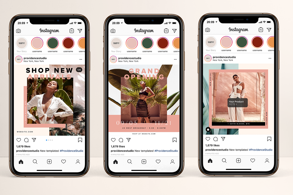 Fashion Promo Social Pack, a Social Media Template by Providence Studio (Photo 2 of 5)