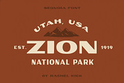 Sequoia Display, a Font by Rachel Kick (Thumbnail 2 of 5)