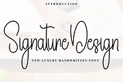 Signature Design, a Handwritten Font by InermediaSTUDIO (Thumbnail 1 of 8)