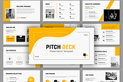 Pitch Deck Presentation Layout, a Presentation Template by MightyDesign (Thumbnail 1 of 7)