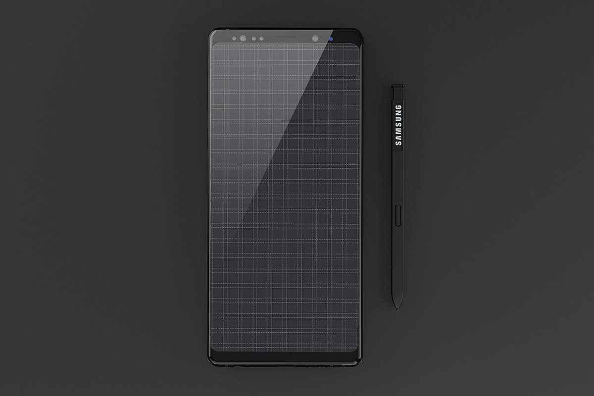 Samsung Galaxy Note 8 Design Mockup, an Android Mockup by illustrated (Photo 10 of 14)