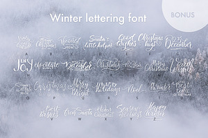 Winter Story Font & Extras