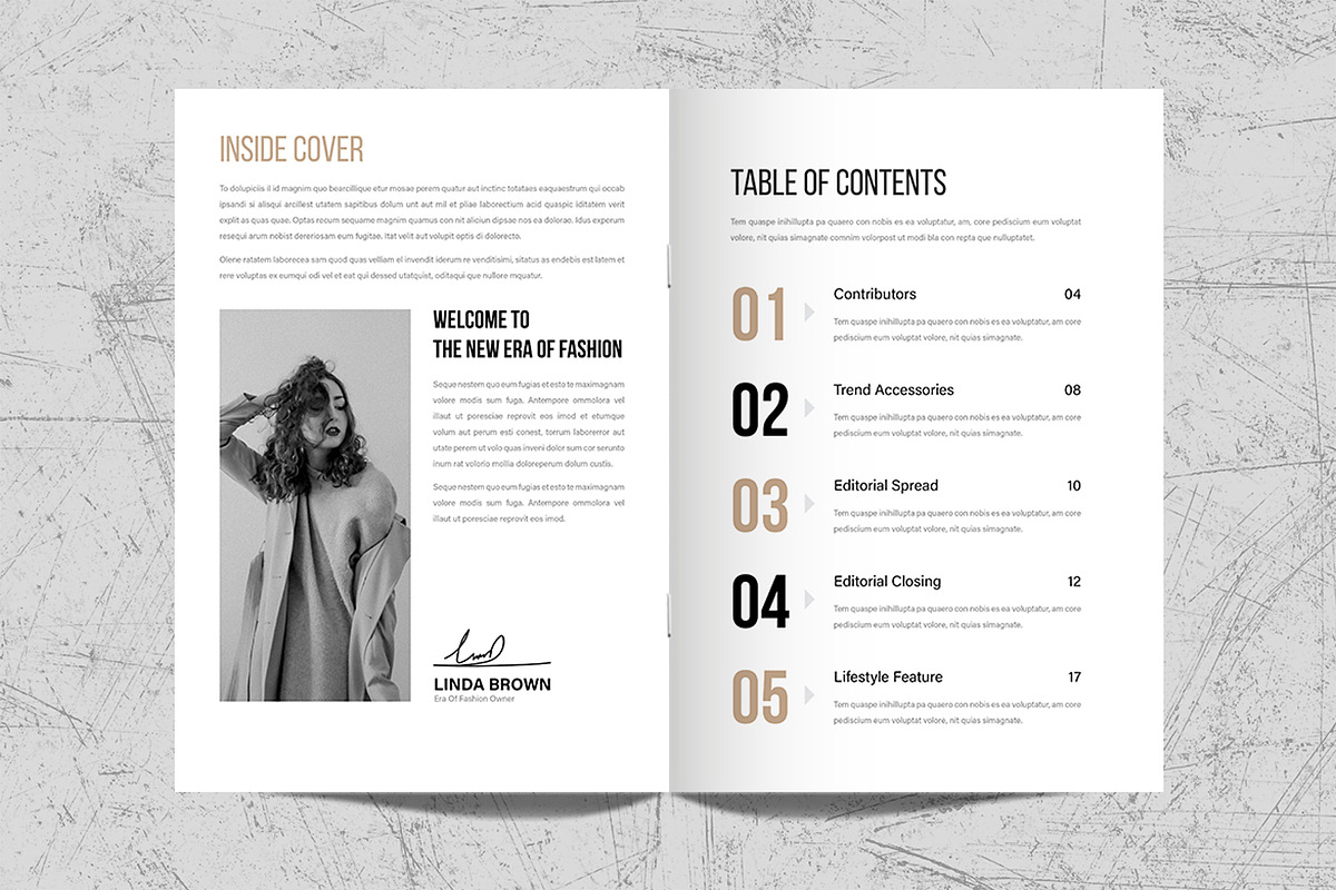 Fashion Magazine Template Design, a Magazine Template by White Graphic (Photo 2 of 11)