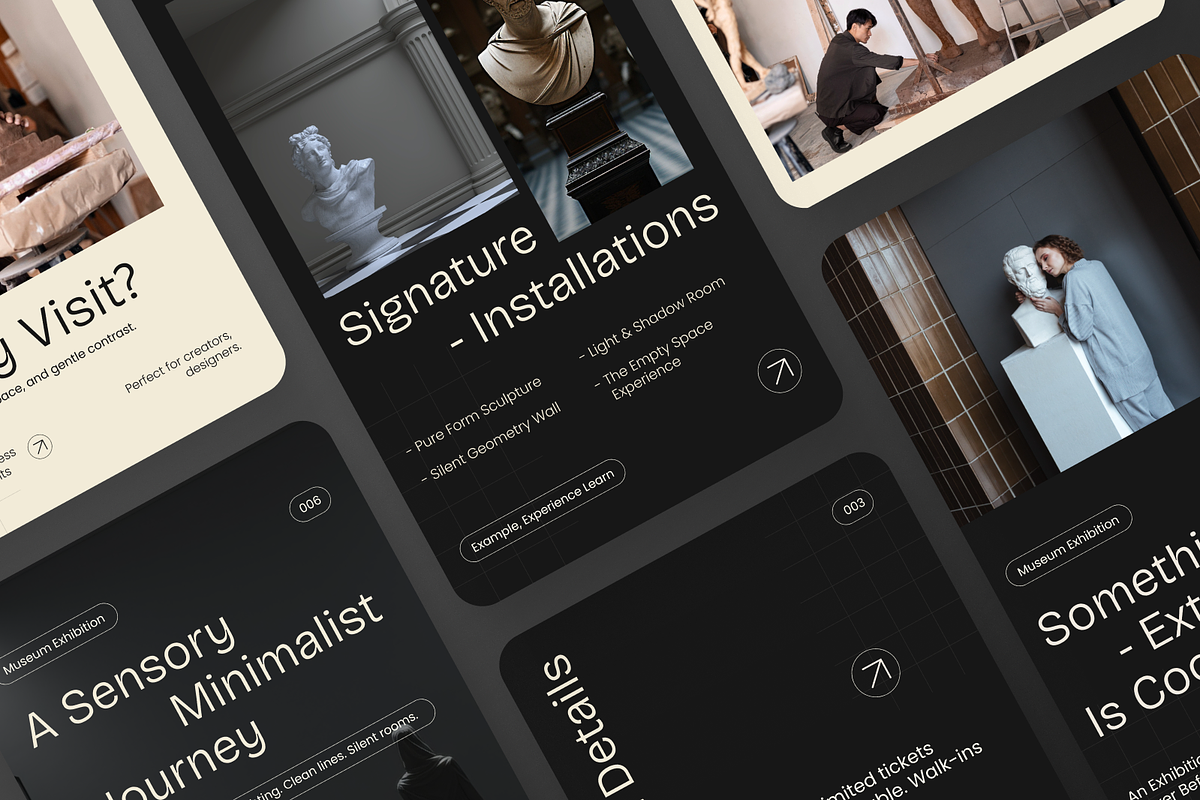 Minimalist Exhibition IG Story, a Social Media Template by Annora Studio (Photo 2 of 6)