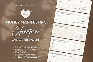 Manifesting Money Check Template