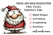 Whimsical Christmas Santa Clipart, an Illustration by OK Design (Thumbnail 5 of 6)