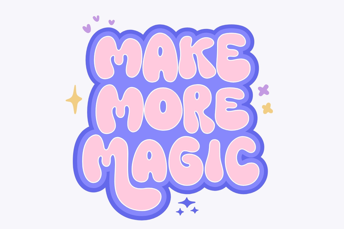 Bubble Mood - Fun Bubble Mix Font, a Handwritten Font by SaktiAvellin (Photo 2 of 8)