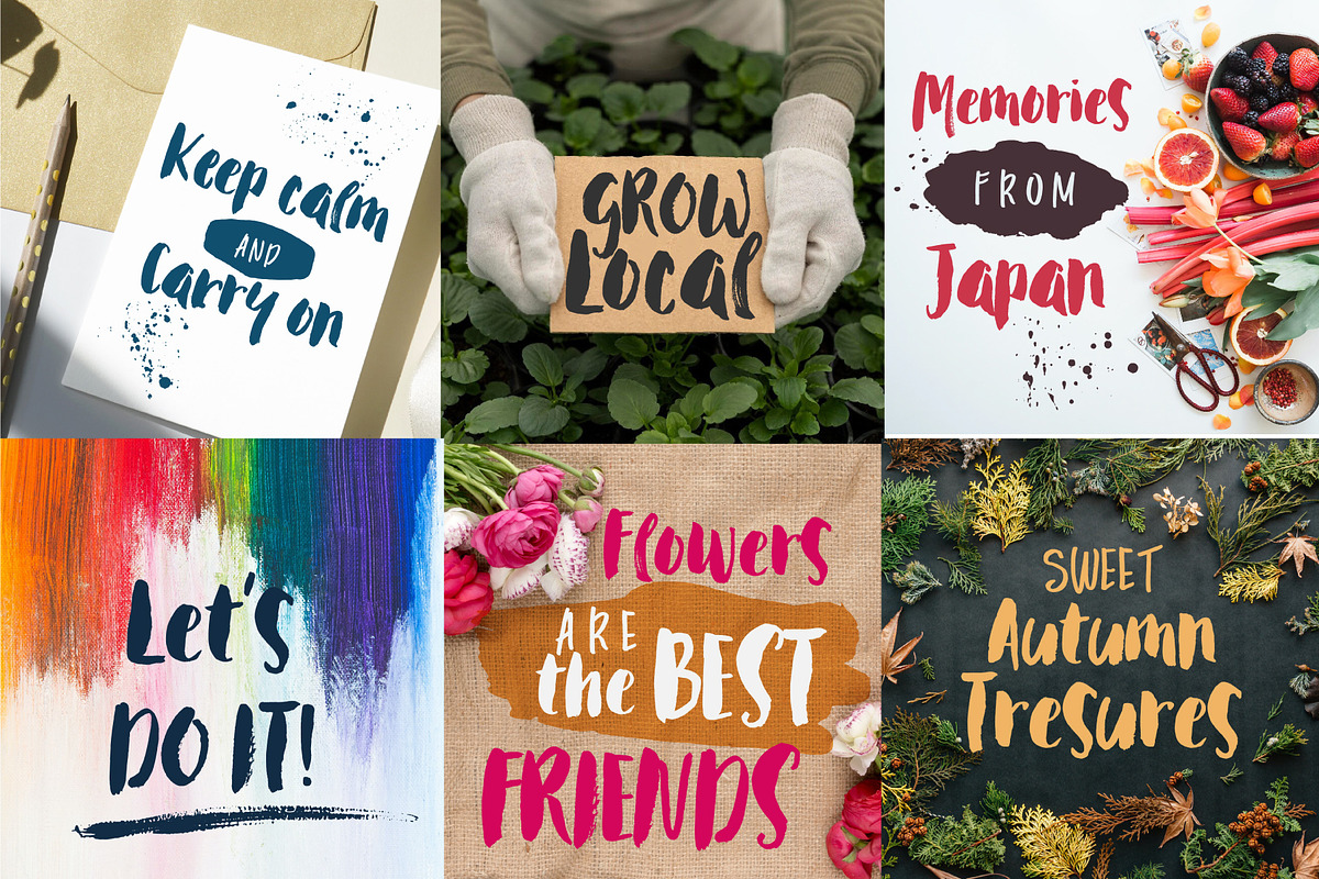 Florista Brushed Font Duo, a Script Font by Anna Ivanir (Photo 6 of 12)
