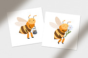 Cute bee, childish cartoon set, an Animal Illustration by Good Studio (Thumbnail 5 of 6)