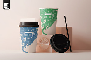 Takeaway Paper Coffee Cup Mockup