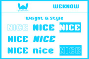 Nice font, a Font by weknow (Thumbnail 6 of 8)